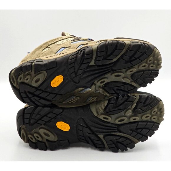 Merrell Women's Dusty Olive Moab 3 Performance Hiking Shoe Vibram Sole Sz 7 2293 - Picture 8 of 16